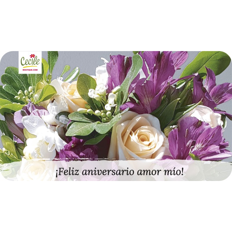 ¡Feliz aniversario amor mío!